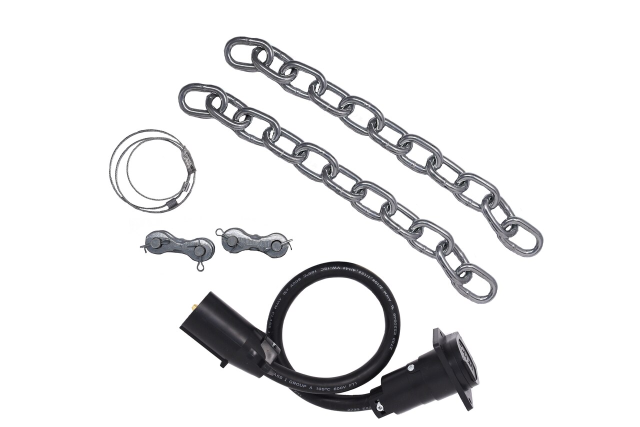 Whats the chain grade, working load, dimensions, and length also length of break-away cable