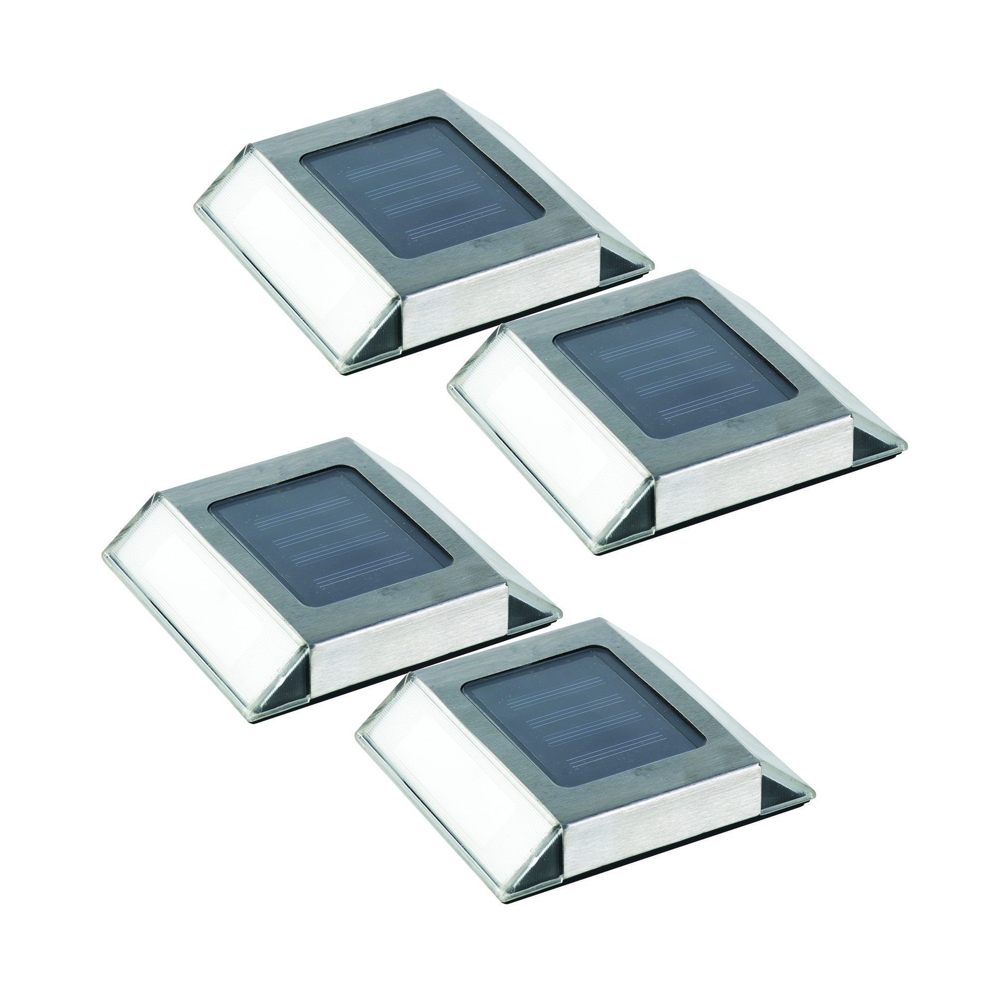 Stainless Steel Solar Powered Integrated LED Pathway Lights (4-Pack) (21072) Questions & Answers