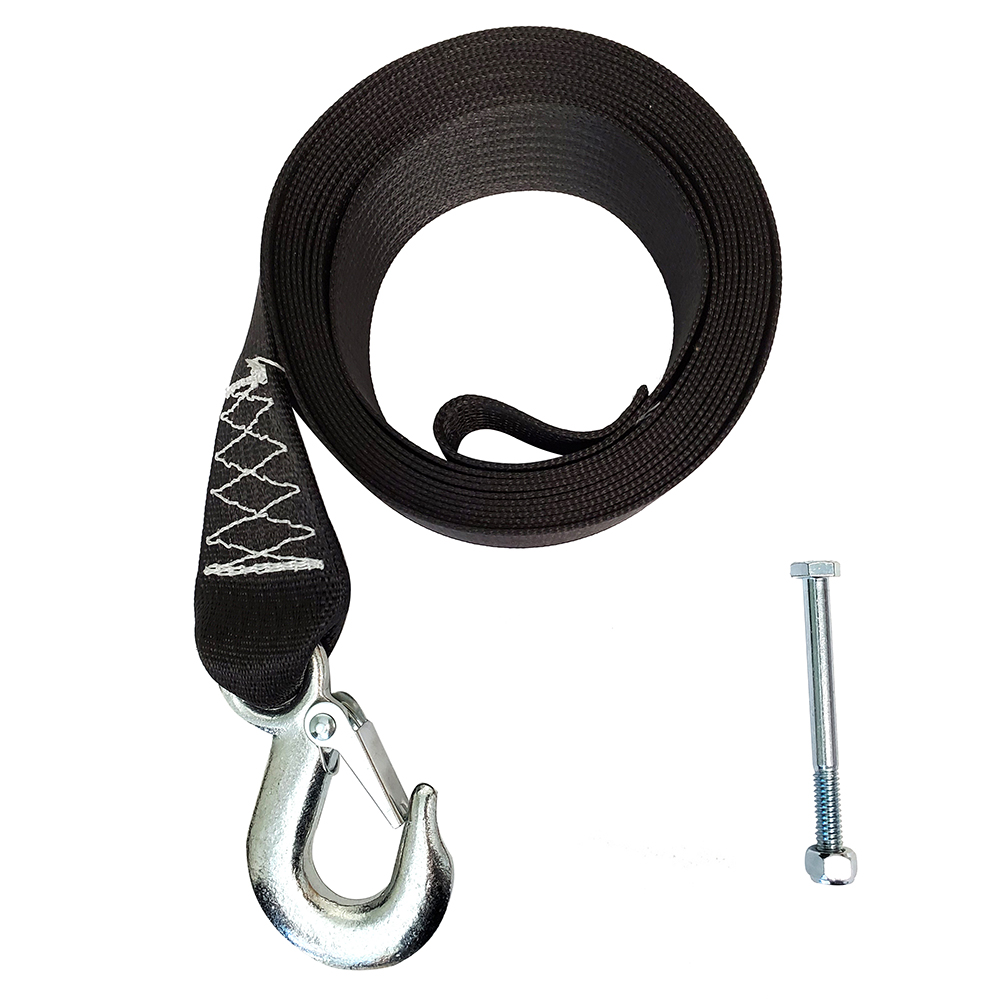 What is the width of the 12’ Rod Saver pwc winch strap replacement?