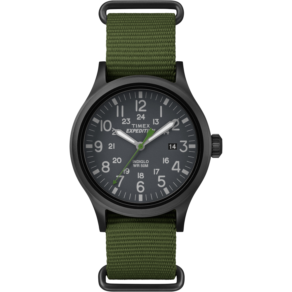 Timex Expedition Scout Slip-Thru Watch - Green - P/N TW4B047009J Questions & Answers